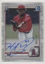 2020 Bowman Chrome Prospect Auto Refractor 171/499 Hector Yan #CPA-HY Auto tg7