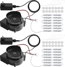 2 Set 2.5A Replacement Air Blower with 3A Adapter for Inflatables