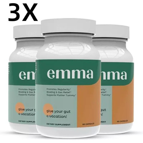 3 PACK Emma Relief Supplement KONSCIENS KETO for Gut Bloating -60 Capsules USA - Picture 2 of 9