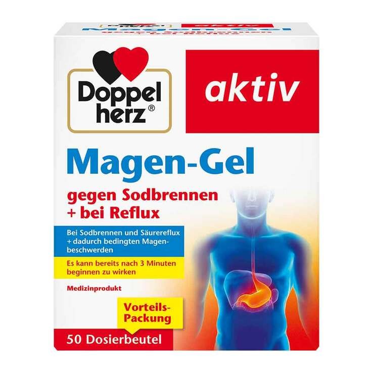 Doppelherz Magen-Gel gegen Sodbrennen + bei Reflux · 50X10 ml · PZN 19282691