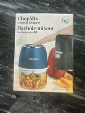 Handy Gourmet ChopMix Cordless USB Rechargeable Chopper 8 oz Blue CAN9980BLU