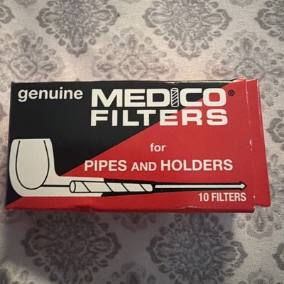 Vintage Medico Pipe Filters COMPLETE (10) With Box Manufactured New York USA