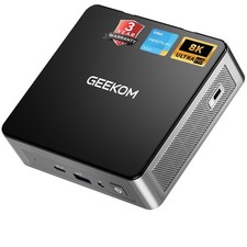 GEEKOM Air12 Mini PC, Intel 7505(Beats N5095), 8GB Dual-Slot RAM, 256GB SSD