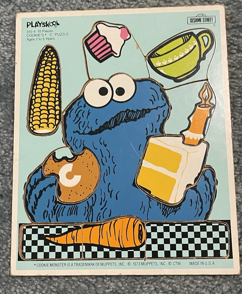 Lote de rompecabezas vintage Playskool cabeza de patata calle sésamo Foto 3 de 4
