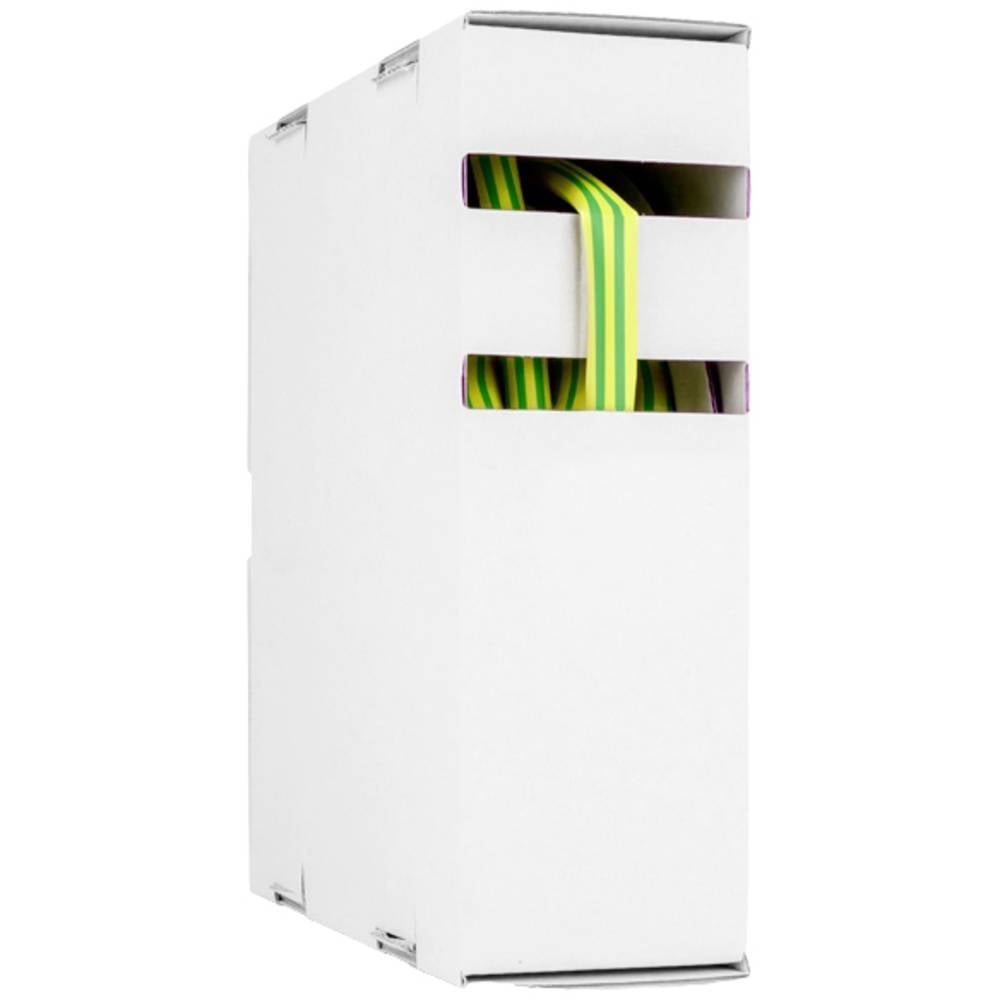 Gaine thermorétractable jaune-vert 25.40 mm Hongshang 21811340108 sans colle