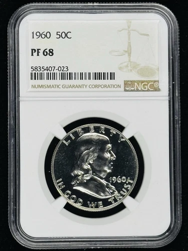 1960 Proof Franklin Half Dollar - NGC PF68