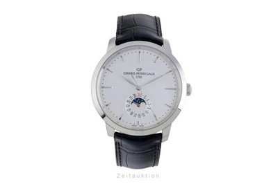 Girard Perregaux 1966 Stahl Moonphase Automatik Herrenuhr Ref. 49545 B&P 2023