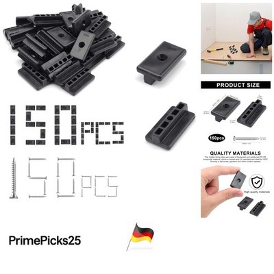 150 WPC Clips 6 mm Kunststoff Befestigung für Terrassendielen Balkon Garten