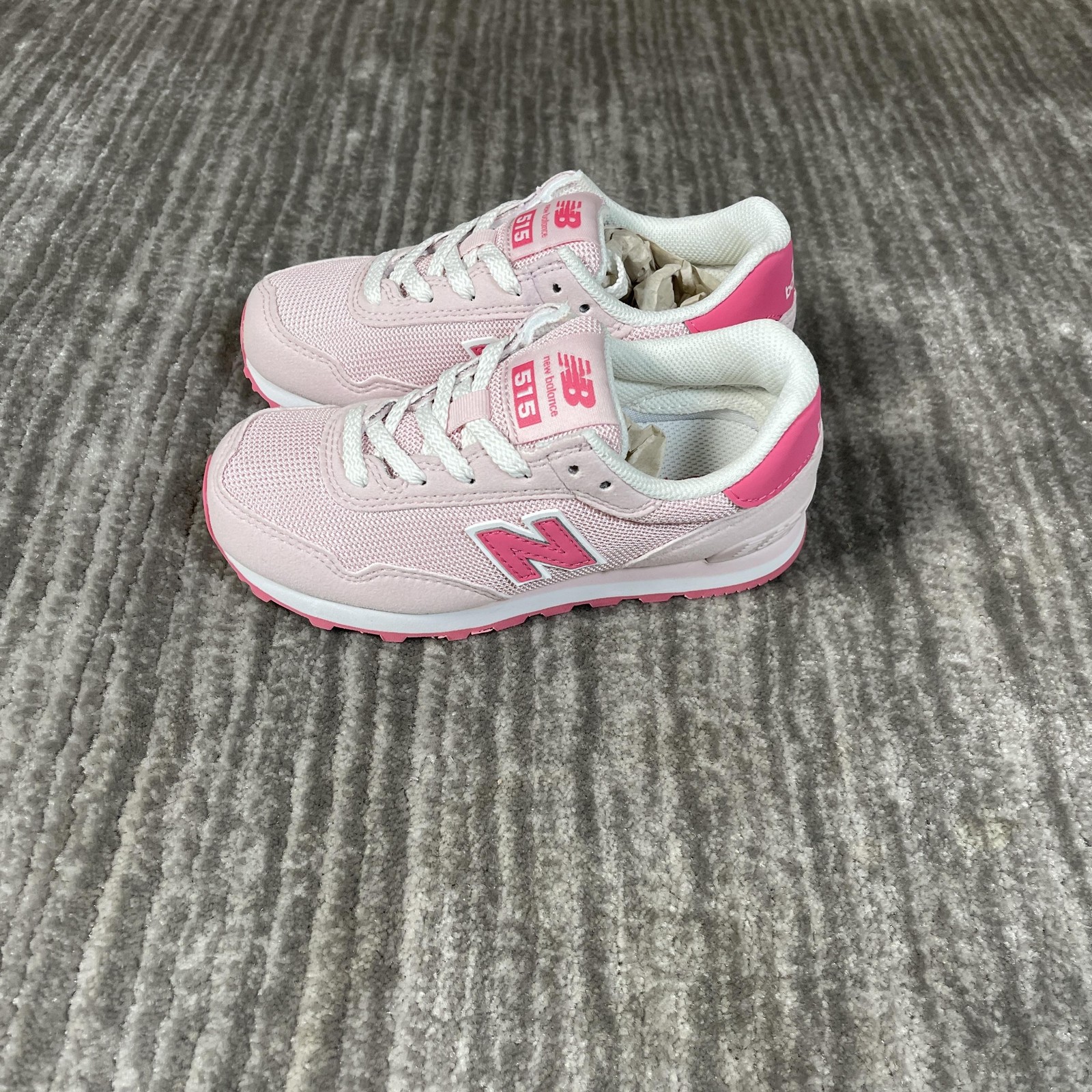 New Balance 515 Shoes Kids Size 11.5 Pink Suede Running Sneakers PC515KI thumbnail 3
