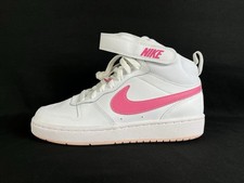 Nike Court Borough Mid 2 GS White Pinksicle Peach Shoes CD7782 116 Size 6Y New