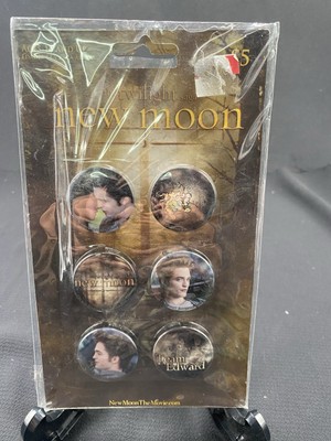Twilight New Moon Team Edward Badge Buttons Pins Set Of 6