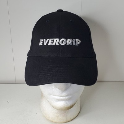 Evergrip Embroidered Logo Hat Men's Adjustable Black Baseball Cap Construction