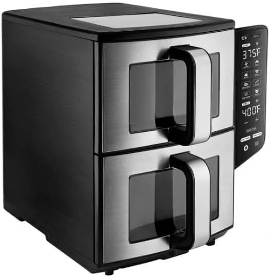 GOURMIA DUAL BASKET AIR FRYER DOUBLE DECKER - Image 3 of 4