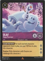 Olaf - Happy Passenger 50/204 Shimmering Skies Rare