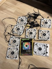 Corsair LL120 RGB Dual Light Loop wentylator obudowy PC - biały, 120mm, 8 sztuk / ZESTAW