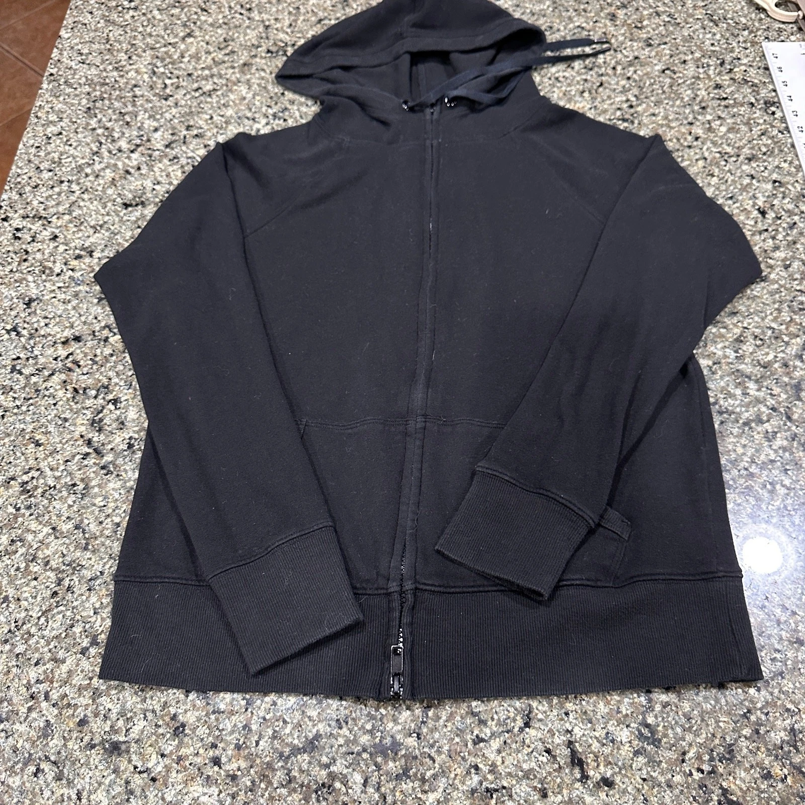 UNDERCOVER Felpa con cappuccio Victorias Secret taglia S nera cotone full zip tempo libero comoda loungewear