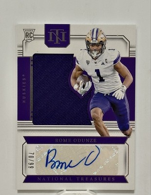 2024 Panini National Treasures Collegiate Signatures - Rome Odunze 70/99 RSS-ROE