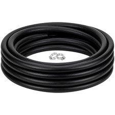 Black Reinforced Vinyl Tubing 1" id x 10 ft Flexible PVC Braided Hybrid hose ...