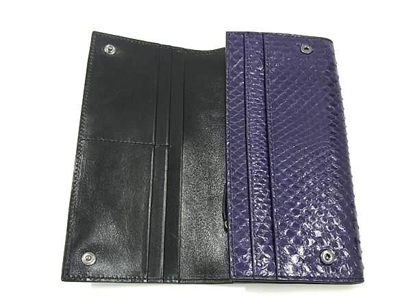 TOM FORD Python Bifold Wallet Purple Snake Leathe… - image 3