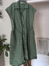 Uniqlo Green Linen Dress M