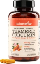 Curcumin Turmeric 2250 Mg BioPerine Black Pepper Joint Immune Support, 90 Caps