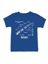 Officially Licensed Nasa Saturn V Rocket Diagram Youth's T-shirt