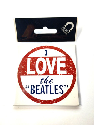 I Love The Beatles 3'' Fridge Magnet Rockoff Official Licensed Lennon McCartney