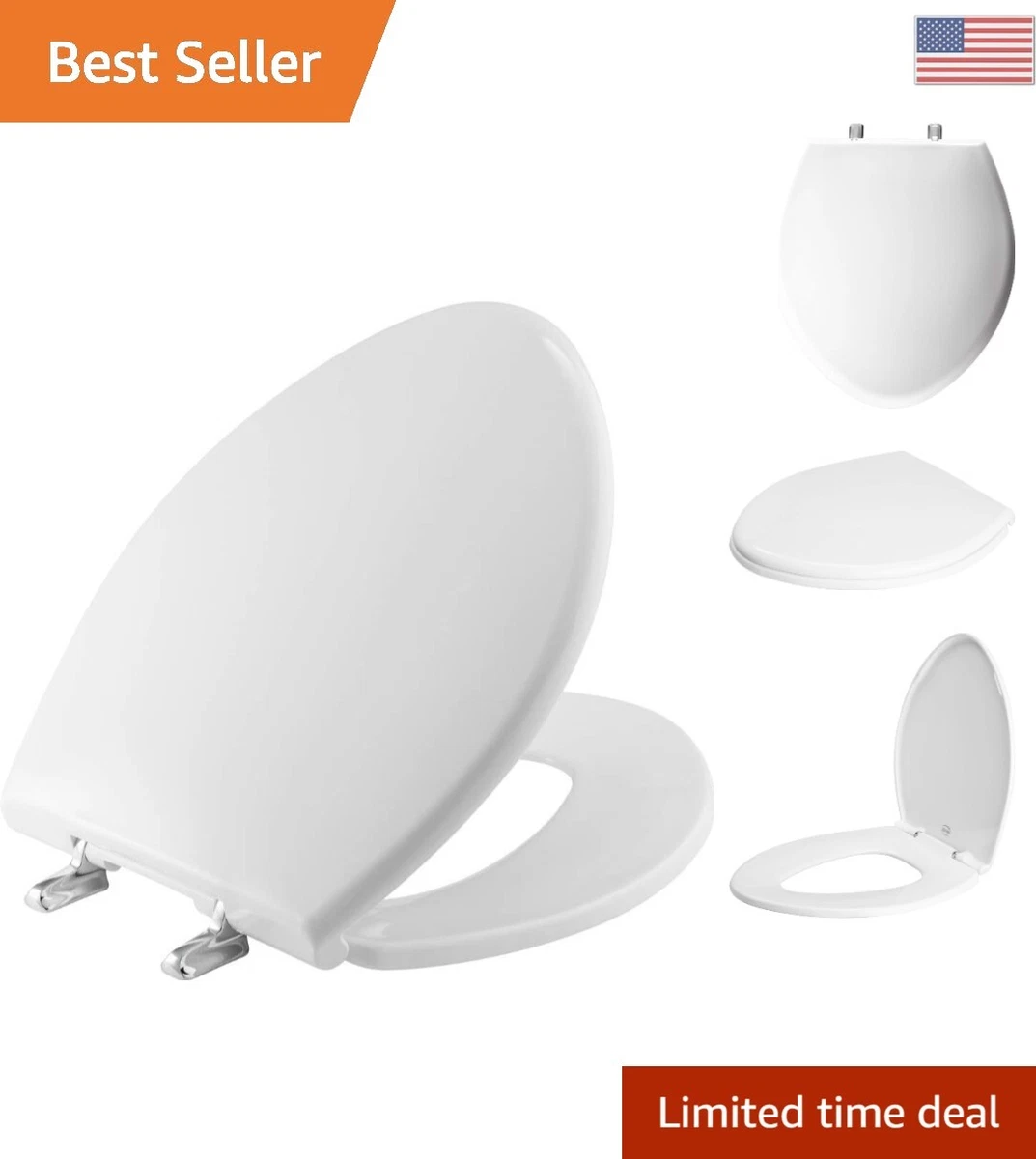 Heavy Duty Universal Fit Toilet Seat 1 000 lb Weight Limit