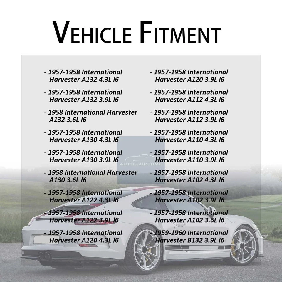 Puertas de manguera de refrigerante de radiador superior para International Harvester B100 1959 Foto 2 de 4