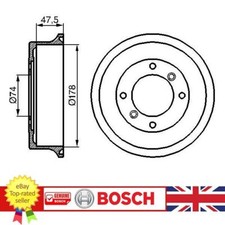 Front Brake Drums For Austin MINI 59-69 GDB105 BOSCH 0986477062