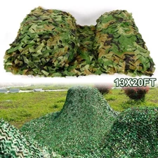 13x20Ft Camping Camouflage Netting Military Camo Sunshade Mesh Hunting Car Cover