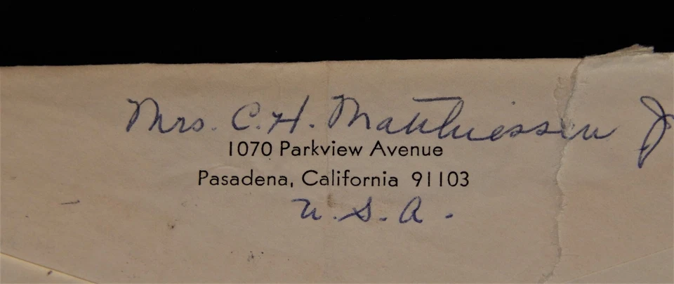 Vintage Postal Cover, PASADENA, CA, 1967, AIR MAIL, To London SW1, UK, Liberty - Image 4 of 4