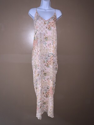 Heimish USA Women s Long Maxie V-neck Dress Boho Bohemian Size Medium M NWT