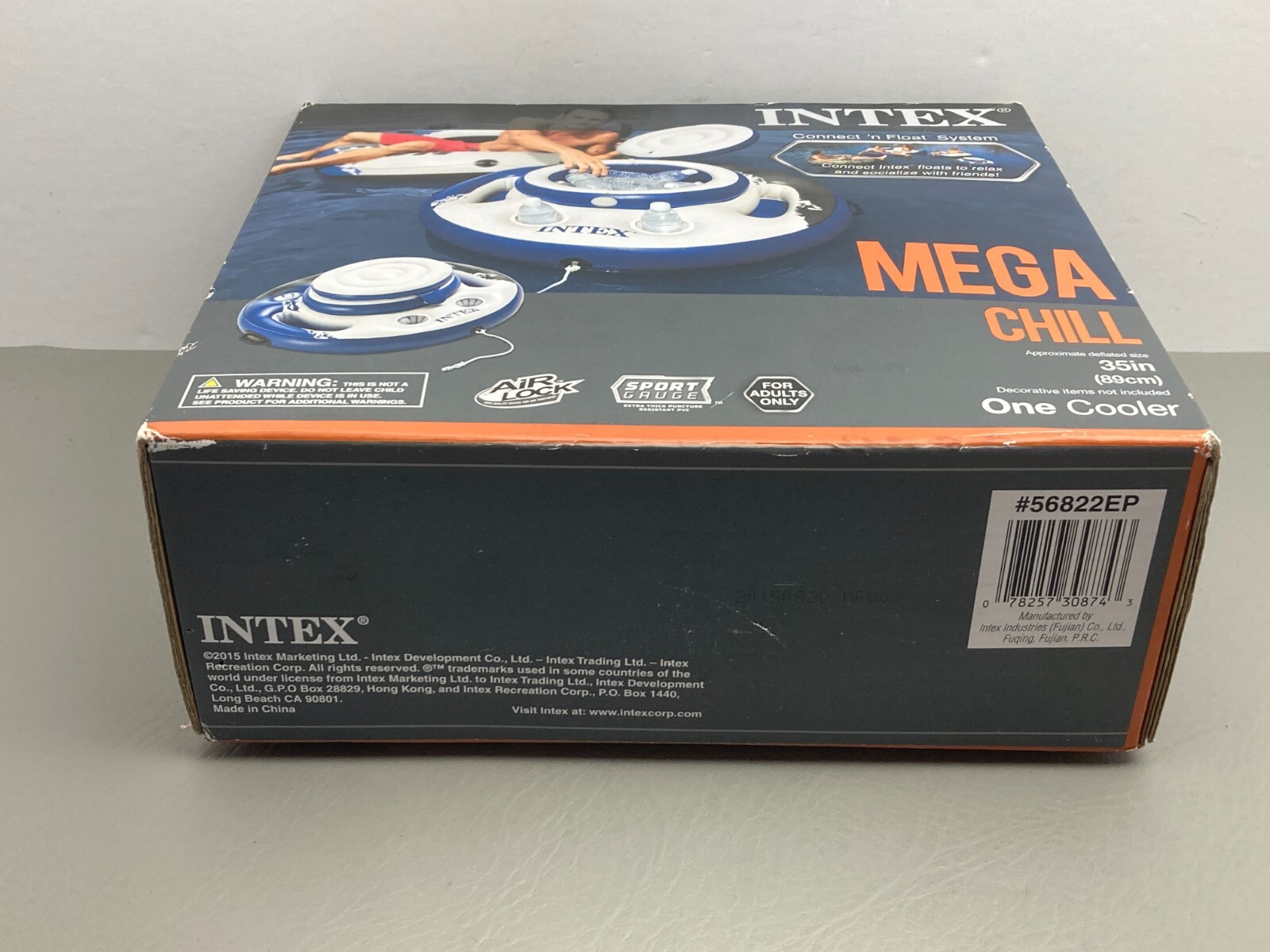 Intex Mega Chill Inflatable Floating Cooler 35” New