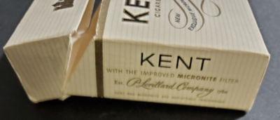 kent cigarette bag Vintage KENT MICRONITE filter CIGARETTE flip top package empty box no  warning