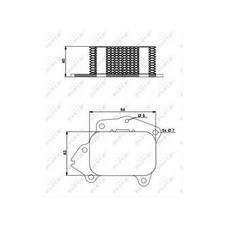 Genuine NRF Engine Oil Cooler - 31174