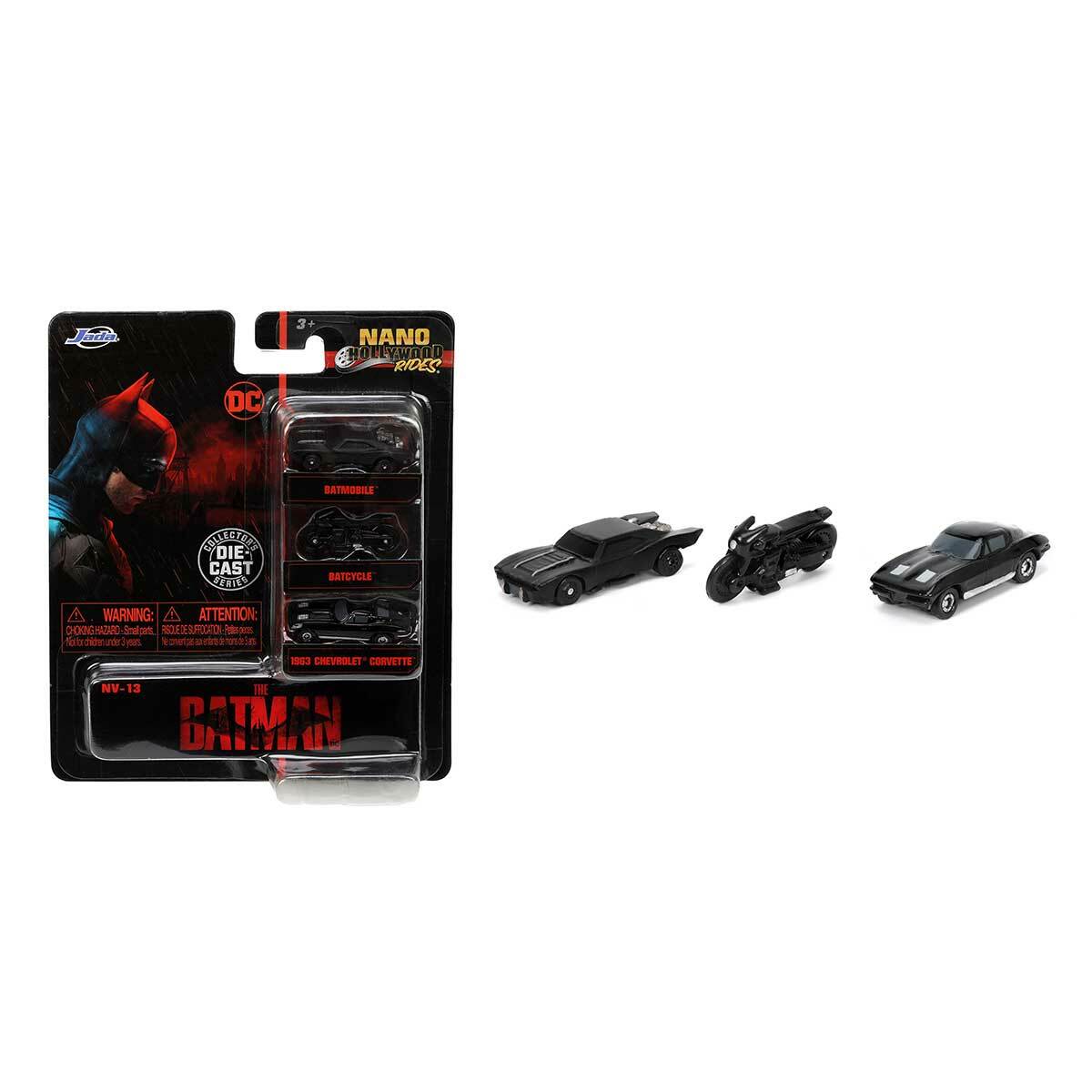 バットマン 1.65インチ ナノ 3パック ダイキャストカー Jada Toys 1.65