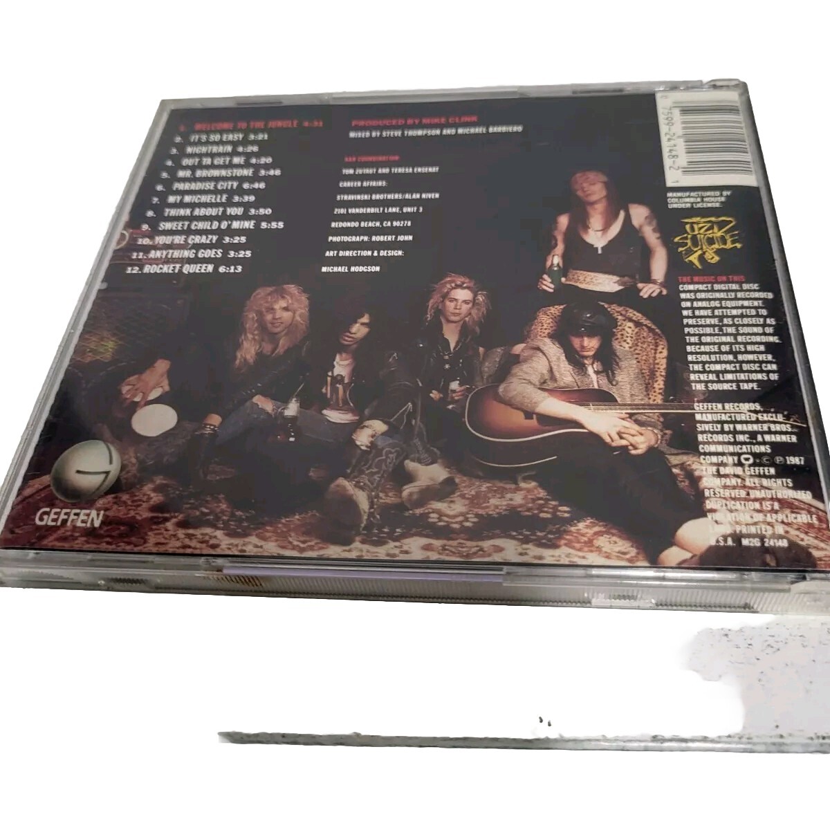 ガンズ・アンド・ローゼズ/ウェルカム・トゥ・ザ・ジャングル   ８センチCD ガンズ・アンド・ローゼズ/ウェルカム・トゥ・ザ・ジャングル 8