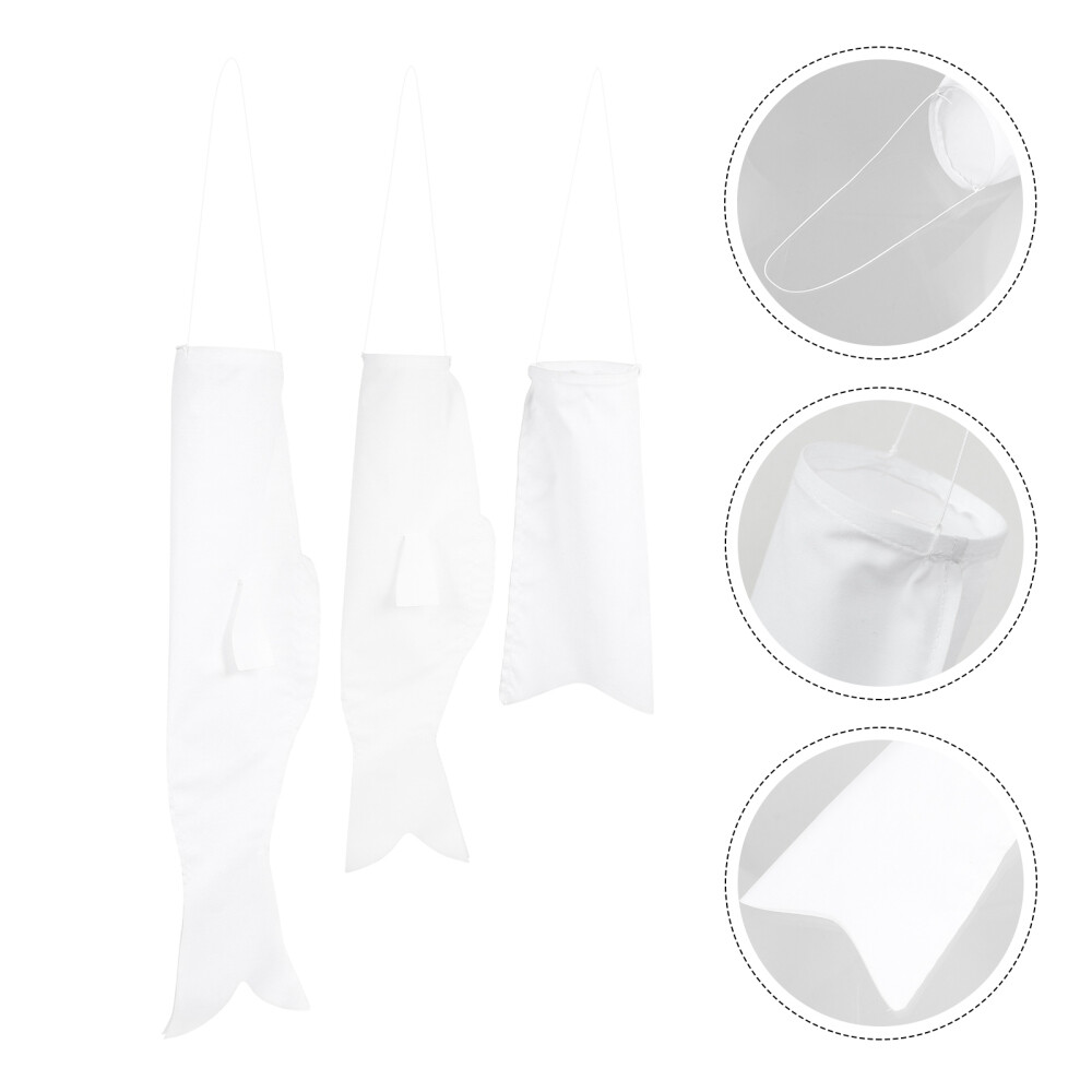 3pcs Hanging Outdoor Decoration Japanese Carp Fish Flag Wall Hanging