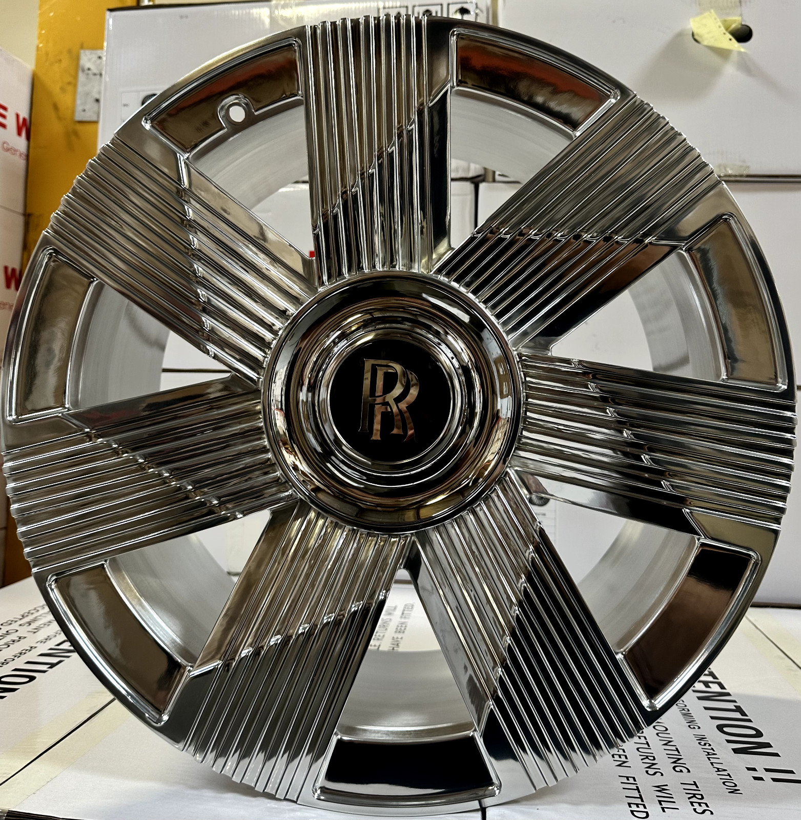 21" INCH ROLLS ROYCE RIMS CULLINAN GHOST PHANTOM FORGED POLISHED WHEELS SET OF 4