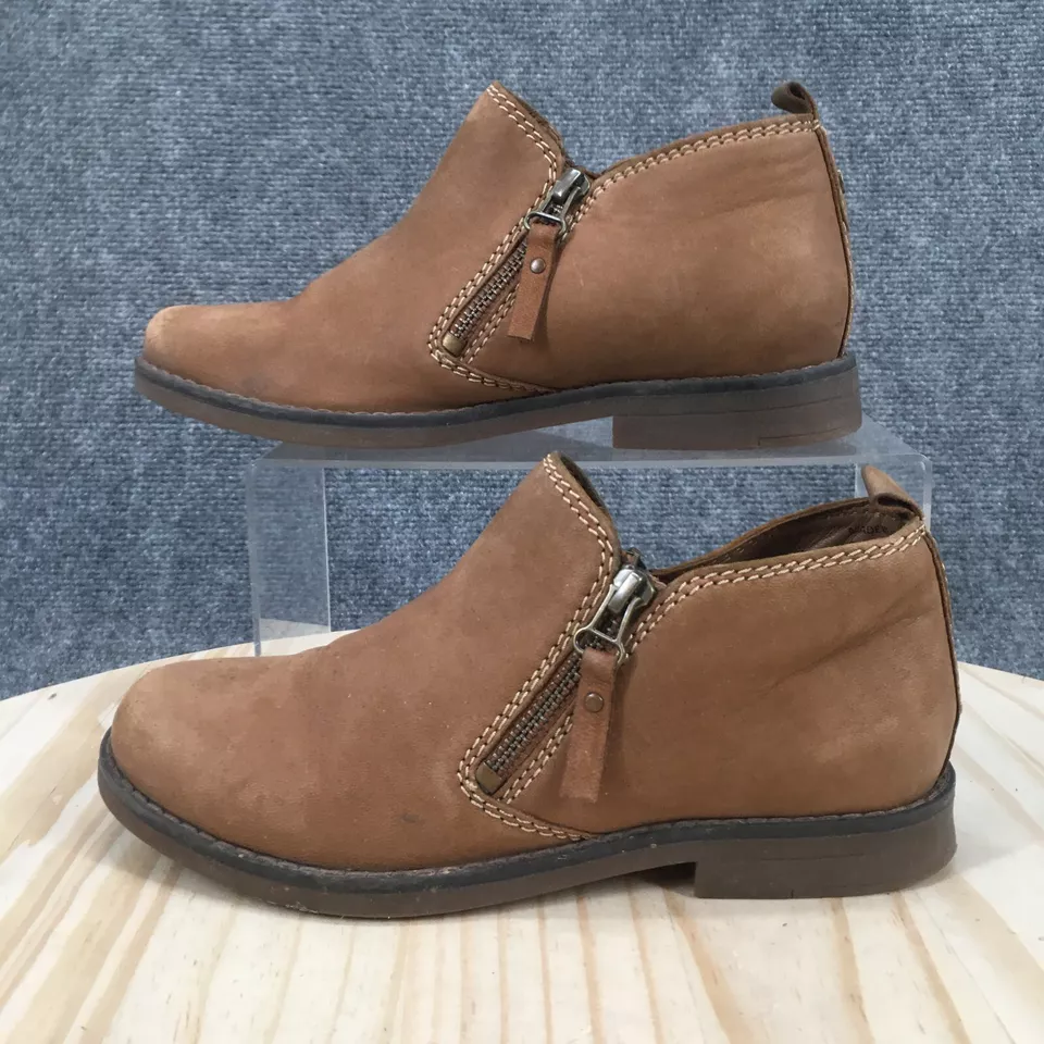 Botas Hush Puppies para mujer 7 Mazin Cayto botines al tobillo cuero marrón cremallera cómodas Foto 2 de 4