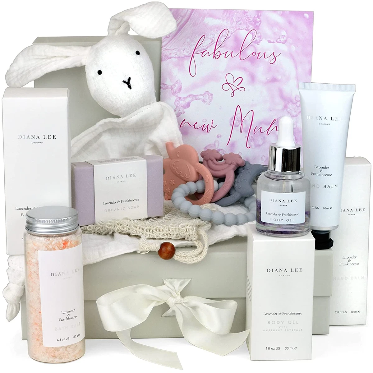 New Mom Gift Basket 9 Luxury Baby Shower Gifts for Mom to Be