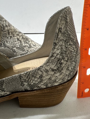 Chinese Laundry Fortune Faux Snakeskin Print Gray Silver Booties 40989 Women's 8 - Picture 9 of 10