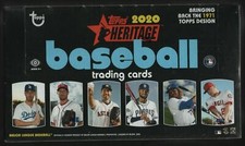 SEALED NEW 2020 Topps Heritage Baseball Factory Sealed Hobby Box 24 Packs