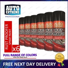 6x Rust Proof Spray Paint For Car Van Bike Auto Wood Metal Plastic 400ml