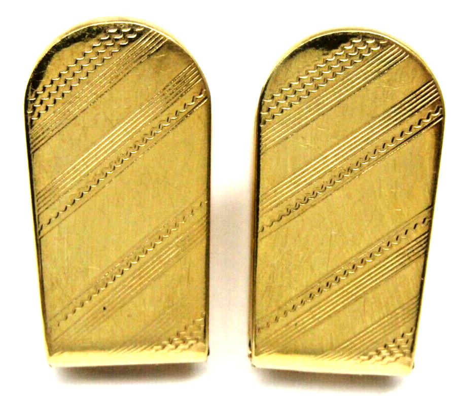 Hayward Cufflinks Gold Filled Snap On Hinge Vinta… - image 1