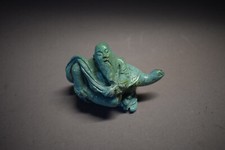 Unsterblicher auf Schildkr&ouml;te-China, T&uuml;rkisschnitzerei, 114g, 82mm