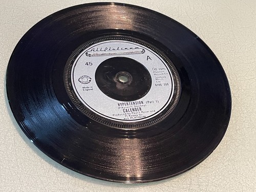 Calender - Hypertension - Vinyl Record 7" Single - 1975 All Platinum 6146 308 - Picture 3 of 5