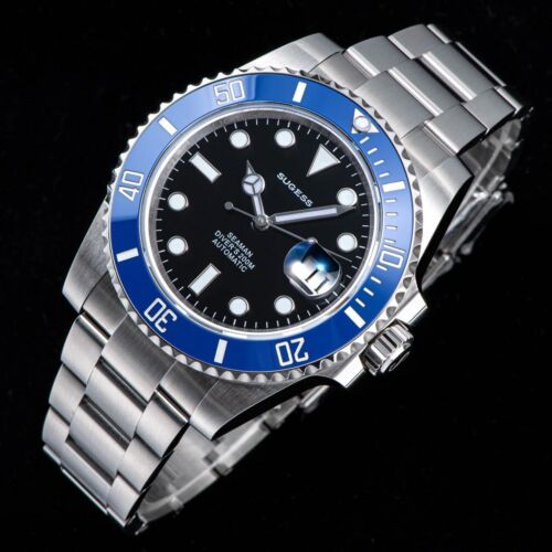Sugess High-Beat 28800 Ocean Star 200M Water Resistance Watch Ceramic SW126619LB - Picture 5 of 12