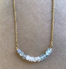  200 Natural Moonstone Aquamarine Labradorite Sundance Charm Handmade Necklace